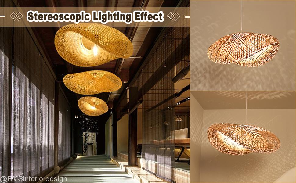 Woven Bamboo Pendant Lighting